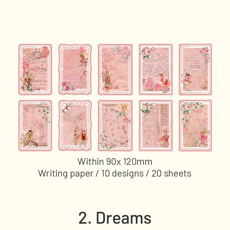 Forest Elf Series Flower Fairy Lace Decorative Paper